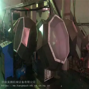 自动多头旋转八角桶调味设备生产 膨化锅巴零食切断机