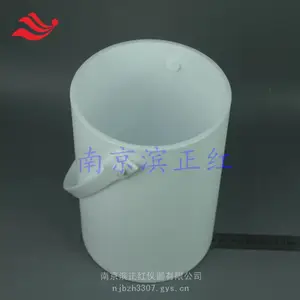 聚四氟乙烯提水桶5L圆形样品桶特氟龙采样桶腐蚀性化学品转移容器