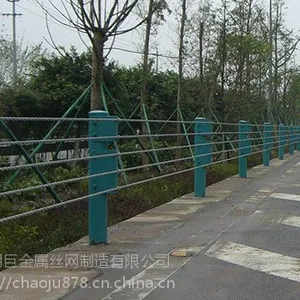 重庆景区道路缆索护栏、重庆热镀锌绳索护栏、重庆钢丝绳防护栏