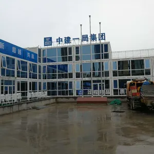 住人集装箱活动房工人宿舍厨房商铺公共卫生间铁床空调
