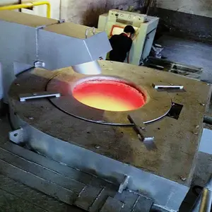 铝合金熔化保温炉坩埚熔合金感应加热机加热快占地小