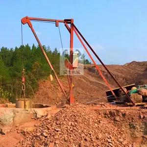 工程用吊运机哈儿机人工挖抗滑孔桩小型吊机工程建筑地基打桩机