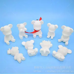 硅胶小熊模具手工diy香薰石膏滴胶卡通陶艺巧克力慕斯蛋糕装饰