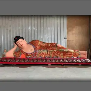 三宝佛2米释迦摩尼佛 药师佛 ***佛像 如来佛 玻璃钢贴金彩绘