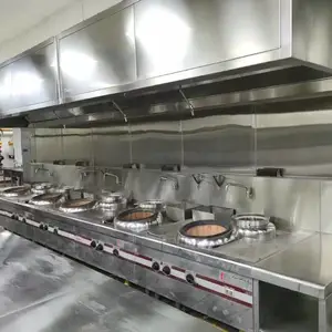 中山利满顺利酒店酒楼饭店餐厅厨房排烟设备安装新风通风管道厂家