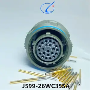 骊创电子圆形连接器插头J599-26WC35SA J599-26WC35SB