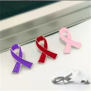 合金滴油爱心红丝带标识胸针艾滋徽章公益活动宣传标