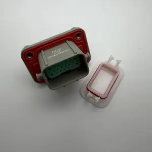 HC08B-P32RS 矩形插座32芯26芯+6芯车用工控防水连接器