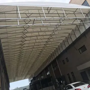 移动推拉蓬活动棚伸缩推拉雨篷厂房室外物流仓遮阳防雨推拉蓬
