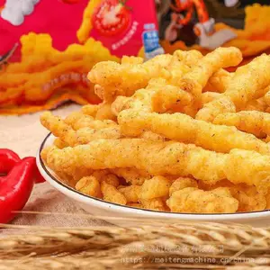 出口奇多粟米条加工机械 休闲零食沙拉薯条膨化机
