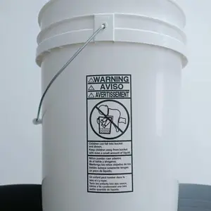 全新料加厚油漆涂料密封桶1L-25L5加仑储水透气化工业塑料桶