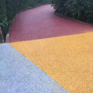 扬州压花地坪健身步道透水混凝土材料厂家,混凝土胶凝剂,强效省量