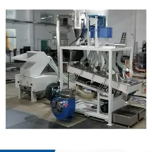 网纹水管塑料拉链粉碎分选机,分离PVC和毛,地毯粉碎回收PVC