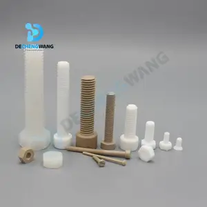 【德氟】定制聚四氟乙烯螺丝PTFE塑料内外螺纹加工高强度PEEK螺