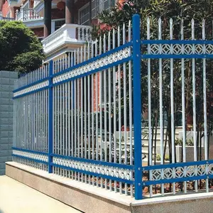 小区围墙锌钢护栏 金属防护栏杆 厂区园林庭院隔离栅 铁艺围栏