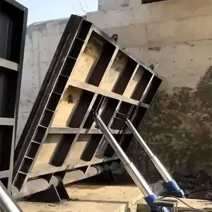 宣城河道底横轴驱动闸门 底横轴旋转钢坝闸门