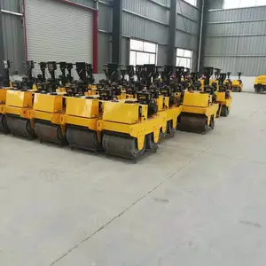 三缸国三压路机 3吨全液压振动压路机 手扶小单轮草坪滚压压路机人和厂家