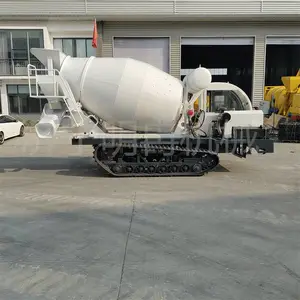 橡胶履带罐车 砂石水泥搅拌运输车 加长履带混凝土罐车