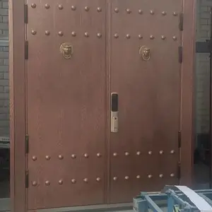 河北门窗定制 纯铜门 铜质 庭院适用防盗推拉门