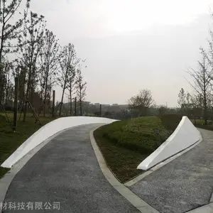 小区公园现浇施工装饰混凝土种植池 浇注石花坛矮墙 uhpc仿石坐凳