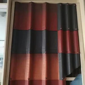 铺设便捷的彩色波浪形型沥青瓦三维陶感波形沥青瓦