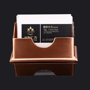 深圳金属工艺品厂家供应金属名片架 黄铜腐蚀镀金名片夹 熊猫名片架 可来图来样定制