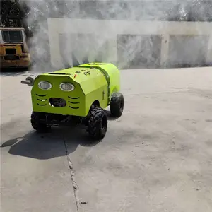 四驱轮式打药车 遥控拐弯打药机 扇形雾化高压喷药机