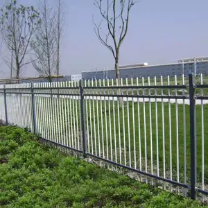 锌钢围墙栅栏别墅工地隔离围栏铁艺护栏学校庭院锌钢护栏厂家直销