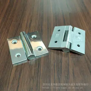 不锈钢304重型门铰 蝶形四孔合页 配电柜精铸门耳 6565镜光平开活叶