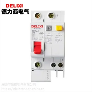 德力西漏电断路器DZ47sLE 1P+N 10A16A20A32A40A63A***红手柄