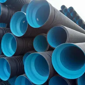 ���ճ���HDPE˫�ڲ��ƹ� ֱ��300PE��ˮ�ܲ�
