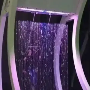 网红数码编程水幕秋千循环流水不湿身水帘秋千游乐设备厂家直销