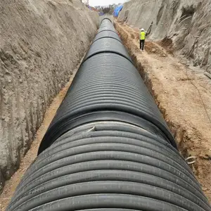 DN500mm,hdpe缠绕结构壁SN10,b型克拉管市政给排水水利环保道路工程