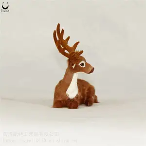 仿真麋鹿摆件圣诞鹿模型仿真鹿工艺品麋鹿仿真动物吉祥物装饰道具