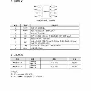 FM富满微 XPM5016 同步降压转换器芯片 输入耐压高至36V