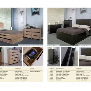 阿德屋卧室床床头柜五斗柜东莞卧室家具厂家板式床