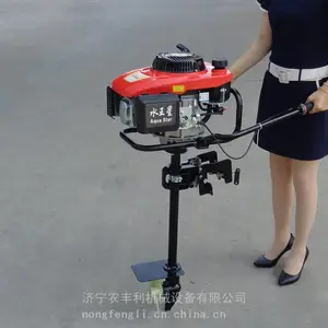浙江德清县渔船挂桨机汽油风冷船挂机四冲程船尾机图片
