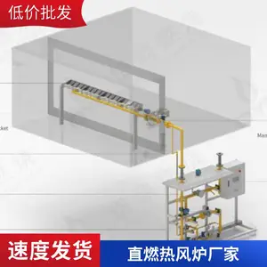 冬季供暖天然气热风炉 物料烘干热风炉 粮食烘干塔燃烧节能改造