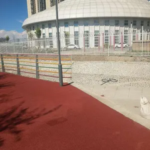 乌鲁木齐多孔混凝土透水路面 彩色防滑地坪 石河子人行绿道透水混凝土
