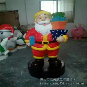 圣诞老人雕塑圣诞老人玻璃钢雕塑玻璃钢圣诞老人雕塑