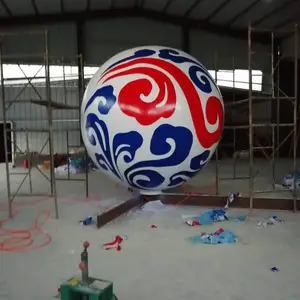 圆球,***球摆件,彩绘圆球雕塑。
