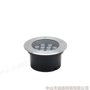 24v 220V地埋射灯 防水嵌入式12W地埋灯 户外照树9W埋地灯 不锈钢18W