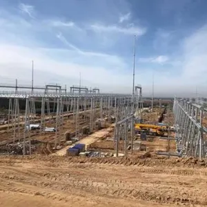 110KV钢管电力钢结构门型架 电厂变电站构架 15米高压输电线路铁塔