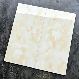 浅米黄色瓷砖400x800玉石瓷片卫生间厨房阳台墙砖通体大理石中板