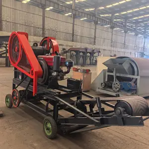 石灰石破碎设备 小型石料建筑垃圾粉碎机 移动鄂式破碎机