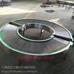 供应180度网带转弯机 天元非标定做304不锈钢输送流水线转弯设备
