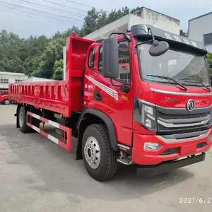 4x2东风6.5米平板自卸车,国六东风华神220自卸车报价
