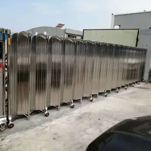 定做电动伸缩门 铝合金伸缩门 入户庭院门 遥控开门 现货快速发货