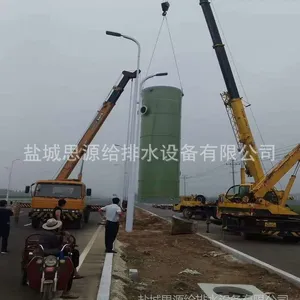 智能一体化预制泵站 无人值守全自动粉碎性格栅污水提升泵站厂家