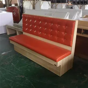 【卡座沙发供应商】个性简约造型餐厅卡座沙发实拍